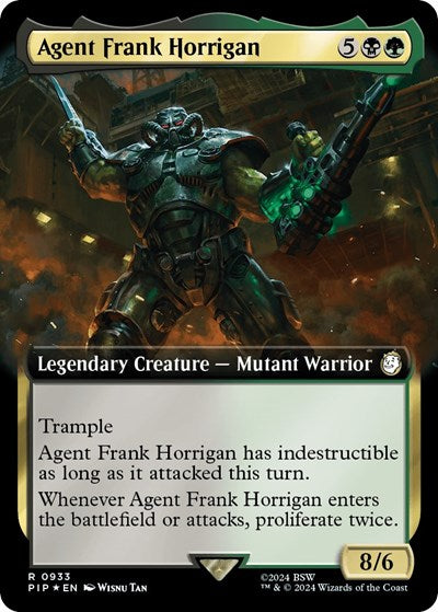 Agent Frank Horrigan (Extended Art) (Surge Foil) (Universes Beyond: Fallout) Light Play Foil