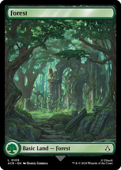 Forest (0109) (Universes Beyond: Assassin's Creed) Light Play
