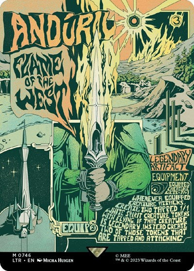 Anduril, Flame of the West (Borderless Poster) (Universes Beyond: The Lord of the Rings: Tales of Middle-earth) Near Mint