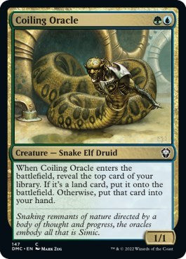 Coiling Oracle (Commander: Dominaria United) Light Play