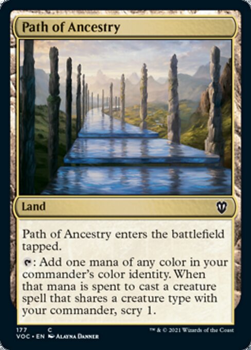 Path of Ancestry (Commander 2021 Crimson Vow) Light Play