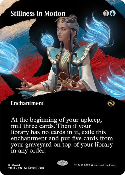Stillness in Motion (Borderless) (Tarkir: Dragonstorm) Near Mint