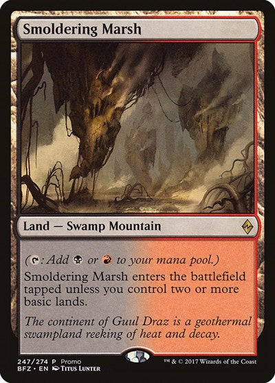 Smoldering Marsh (Promos: Standard Showdown) Light Play
