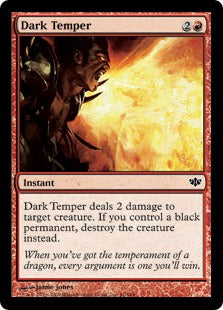 Dark Temper (Conflux) Heavy Play Foil