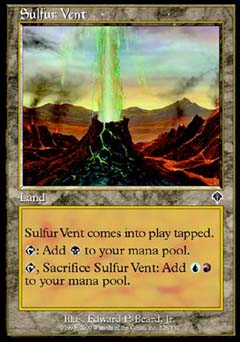 Sulfur Vent (Invasion) Light Play Foil