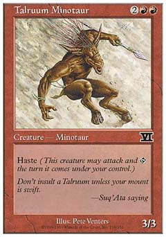 Talruum Minotaur (Classic 6th Edition) Light Play