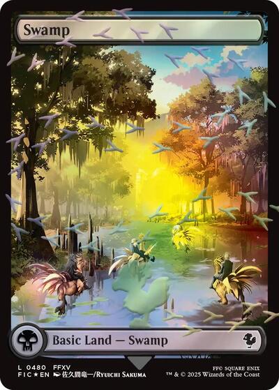 Swamp (Chocobo Track Foil) (Commander: FINAL FANTASY) Light Play Foil