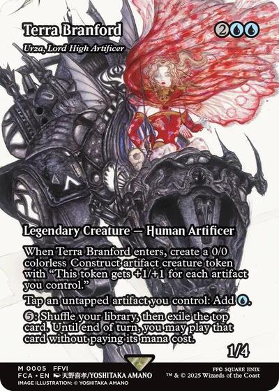 Terra Branford - Urza, Lord High Artificer (Showcase) (Universes Beyond: FINAL FANTASY: Through the Ages) Light Play
