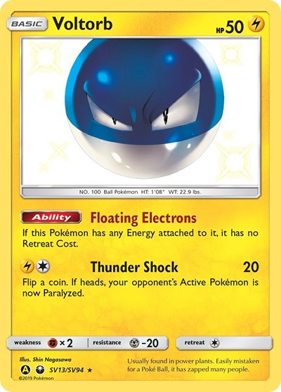 Voltorb (Hidden Fates: Shiny Vault) Near Mint Holofoil