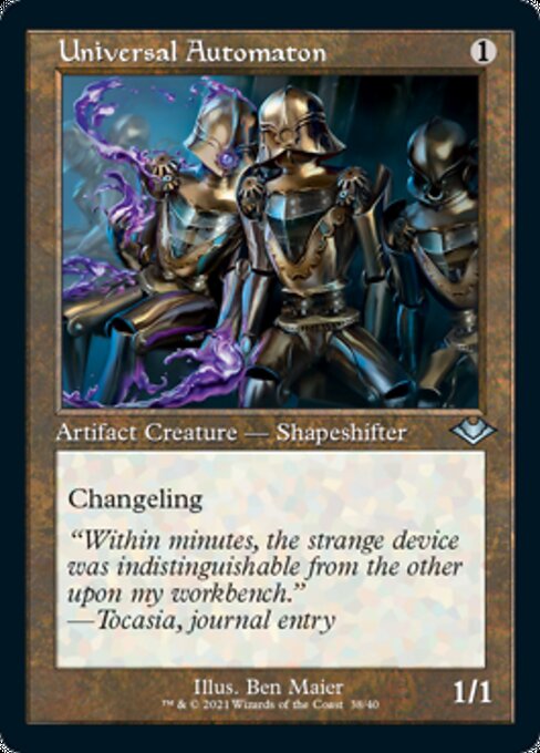 Universal Automaton (Modern Horizons 1 Retro Frames) Light Play Foil