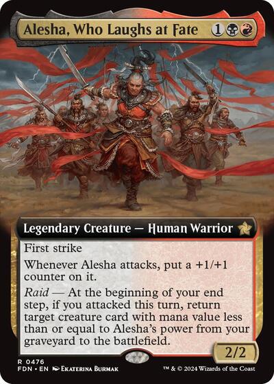 Alesha, Who Laughs at Fate (Extended Art) (Foundations) Light Play