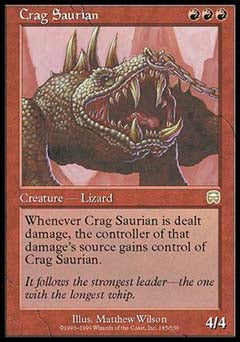 Crag Saurian (Mercadian Masques) Near Mint