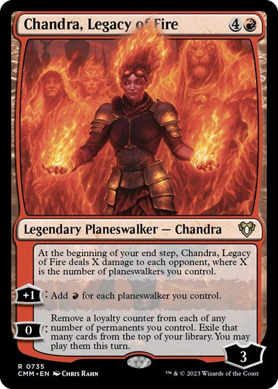 Chandra, Legacy of Fire (Commander Masters) Light Play