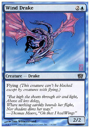 Wind Drake (8th Edition) Heavy Play Foil