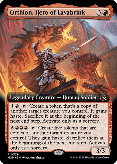 Orthion, Hero of Lavabrink (Extended Art) (March of the Machine) Light Play