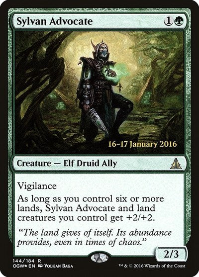 Sylvan Advocate (Promos: Prerelease Cards) Light Play Foil