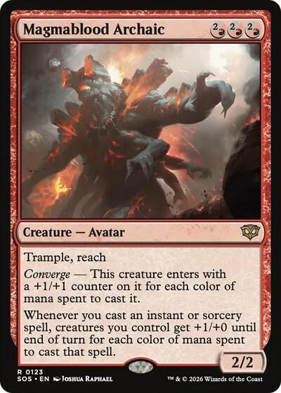 Magmablood Archaic (Secrets of Strixhaven) Light Play Foil