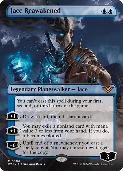 Jace Reawakened (Borderless) (Outlaws of Thunder Junction) Near Mint Foil