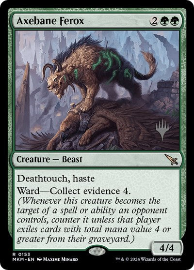 Axebane Ferox (Promo Pack: Murders at Karlov Manor) Light Play Foil