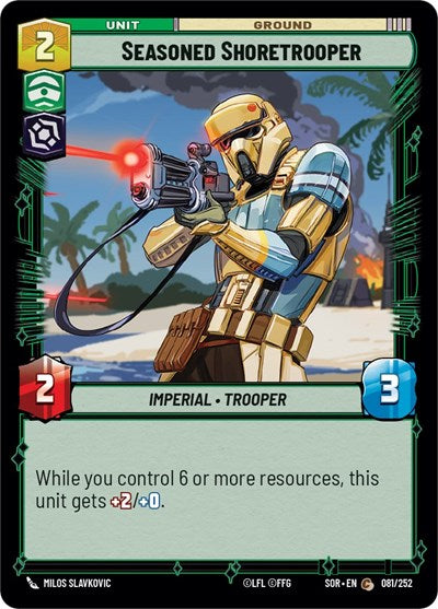 Seasoned Shoretrooper (Spark of Rebellion) Near Mint Foil