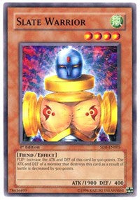 Slate Warrior (Structure Deck: Lord of the Storm) Heavy Play 1st Edition