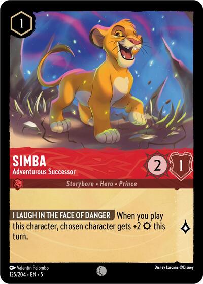 Simba - Adventurous Successor (Shimmering Skies) Near Mint