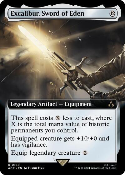 Excalibur, Sword of Eden (Extended Art) (Universes Beyond: Assassin's Creed) Near Mint Foil
