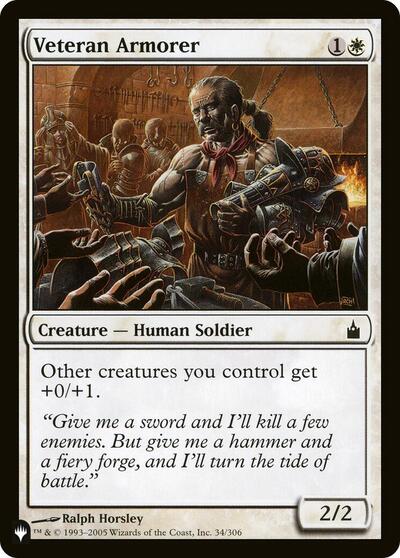 Veteran Armorer (The List) Light Play