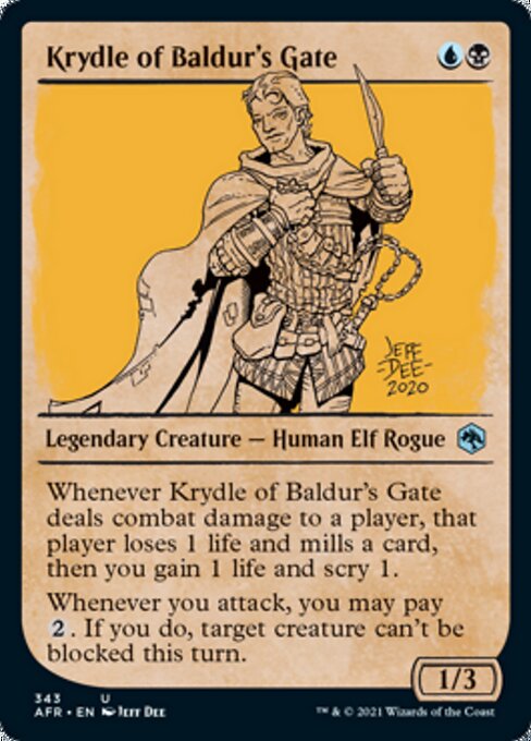 Krydle of Baldur's Gate (Showcase) (Adventures in the Forgotten Realms) Light Play