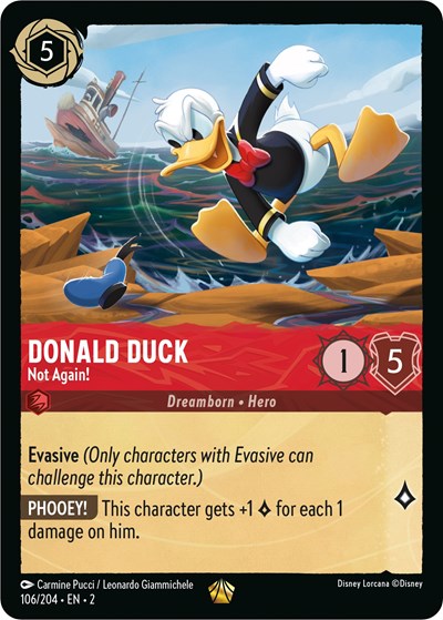Donald Duck - Not Again! (Rise of the Floodborn) Near Mint Cold Foil