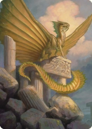Ancient Gold Dragon Art Card (5/81) (Art Series: Commander Legends: Battle for Baldur's Gate) Near Mint