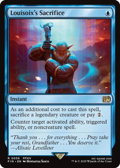 Louisoix's Sacrifice (Universes Beyond: FINAL FANTASY) Light Play Foil