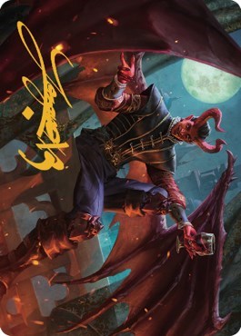 Raphael, Fiendish Savior Art Card (40/81) (Gold-Stamped Signature) (Art Series: Commander Legends: Battle for Baldur's Gate) Near Mint