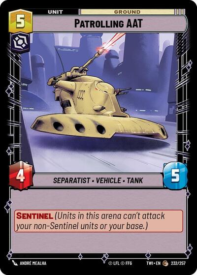 Patrolling AAT (Twilight of the Republic) Near Mint Foil