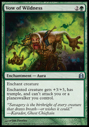 Vow of Wildness (Commander) Medium Play