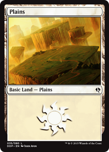 Plains (35) (Duel Decks: Zendikar vs Eldrazi) Light Play
