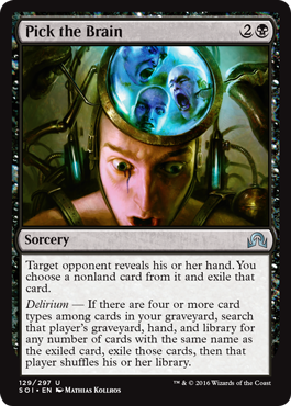 Pick the Brain (Shadows Over Innistrad) Medium Play Foil