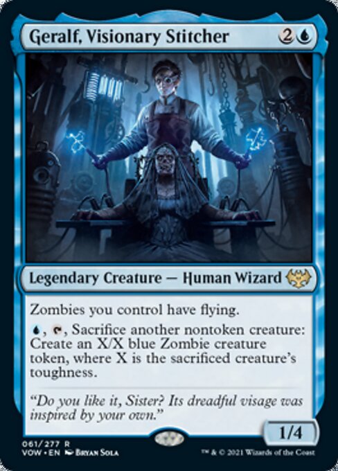 Geralf, Visionary Stitcher (Innistrad: Crimson Vow) Near Mint Foil