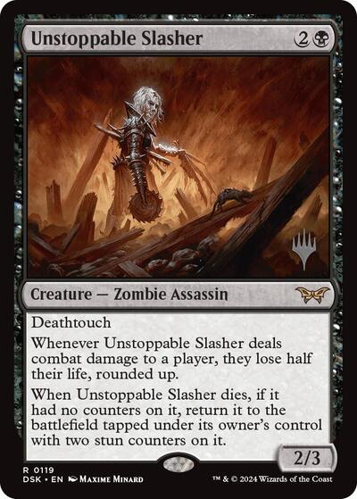 Unstoppable Slasher (0119) (Promo Pack: Duskmourn: House of Horror) Near Mint Foil