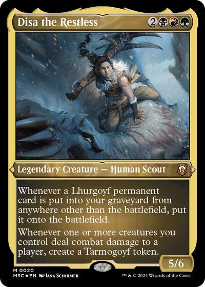 Disa the Restless (Foil Etched) (Commander: Modern Horizons 3) Light Play Foil