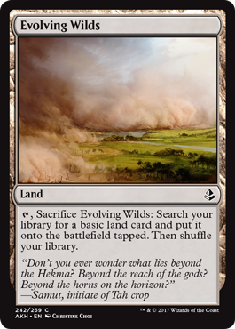 Evolving Wilds (Amonkhet) Light Play Foil