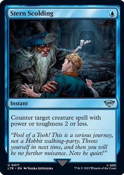Stern Scolding (Universes Beyond: The Lord of the Rings: Tales of Middle-earth) Light Play Foil