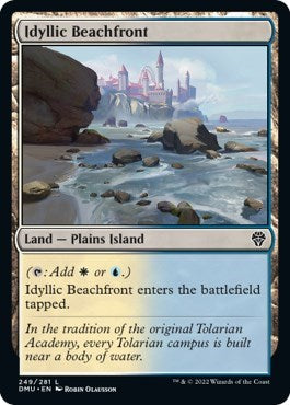 Idyllic Beachfront (Dominaria United) Light Play Foil