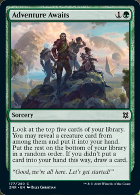 Adventure Awaits (Zendikar Rising) Light Play