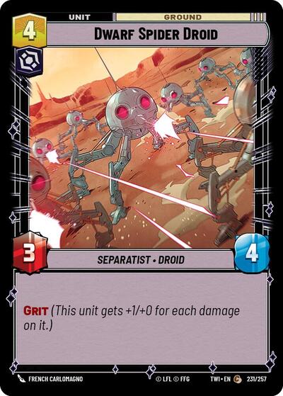 Dwarf Spider Droid (Twilight of the Republic) Near Mint Foil