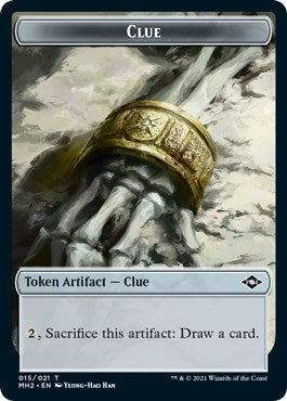 Clue (015) / Insect Double-sided Token (Modern Horizons 2) Medium Play Foil