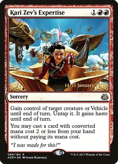 Kari Zev's Expertise (Promos: Prerelease Cards) Light Play Foil