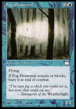 Fog Elemental (Weatherlight) Medium Play