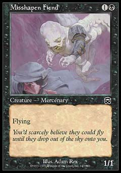 Misshapen Fiend (Mercadian Masques) Medium Play Foil