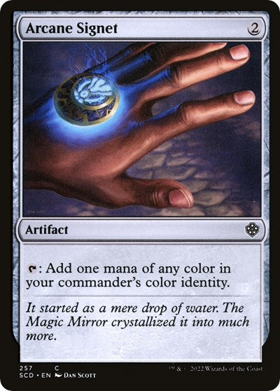 Arcane Signet (Commander 2022 Starter Decks) Heavy Play